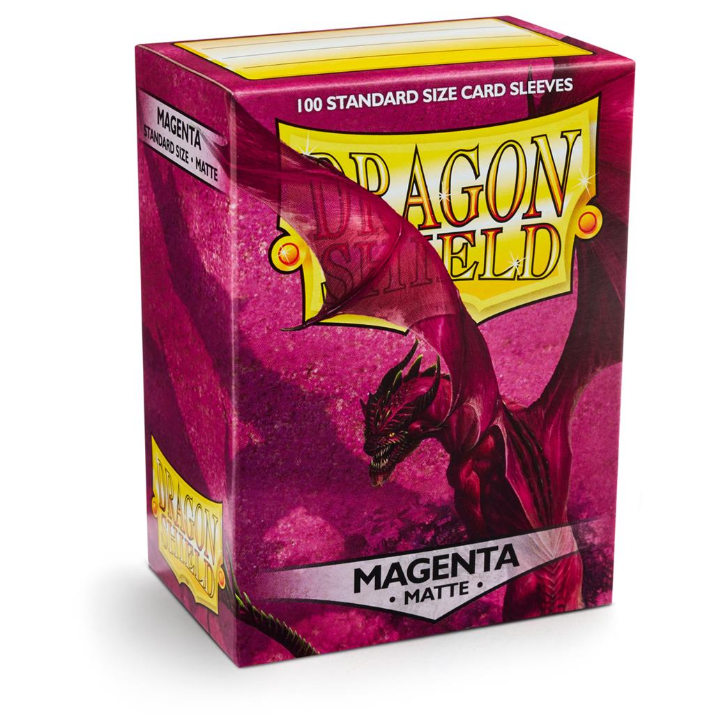 Dragon Shield Standard Sleeves - Matte Magenta (100 Sleeves) Arcane Tinmen