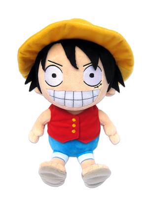 One Piece Ruffy Gosedjur 25 cm - Mjuk och Kramvänlig Sakami Merchandise
