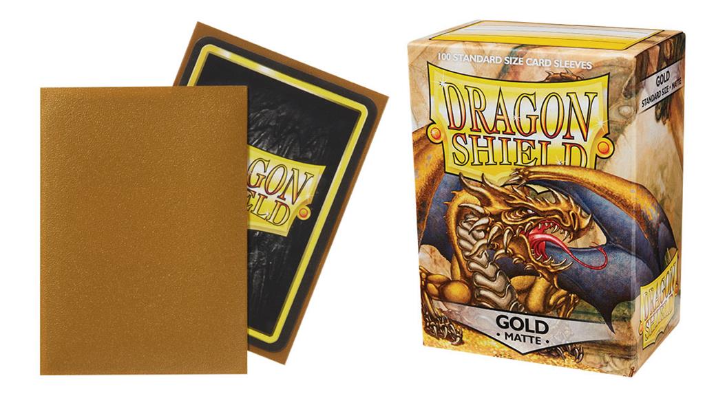 Dragon Shield Standard Sleeves - Matte Gold (100 Sleeves) Arcane Tinmen