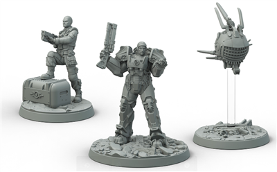 Fallout: Wasteland Warfare - Brotherhood of Steel: Knight-Captain Cade och Paladin Danse Modiphius Entertainment