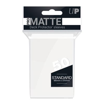 UP - Standard Sleeves - Pro-Matte - Non Glare - Vit (50 Sleeves) Ultra Pro