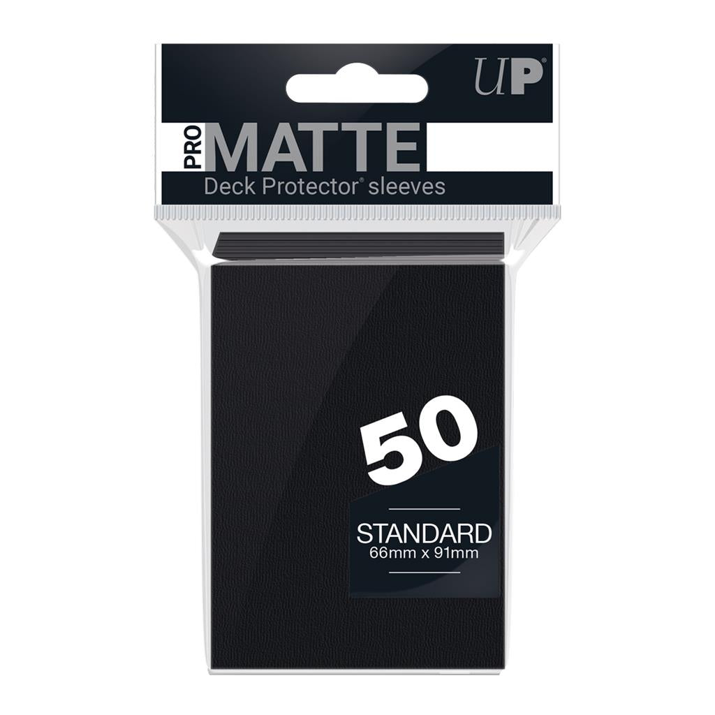 UP - Standard Sleeves - Pro-Matte - Non Glare - Svart (50 Sleeves) Ultra Pro