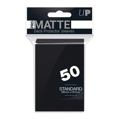 UP - Standard Sleeves - Pro-Matte - Non Glare - Svart (50 Sleeves) Ultra Pro
