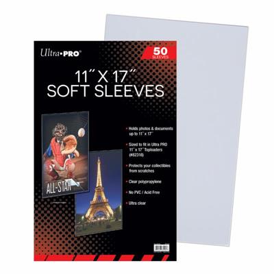 UP - 11" x 17" Soft Sleeves (50 Sleeves) Ultra Pro