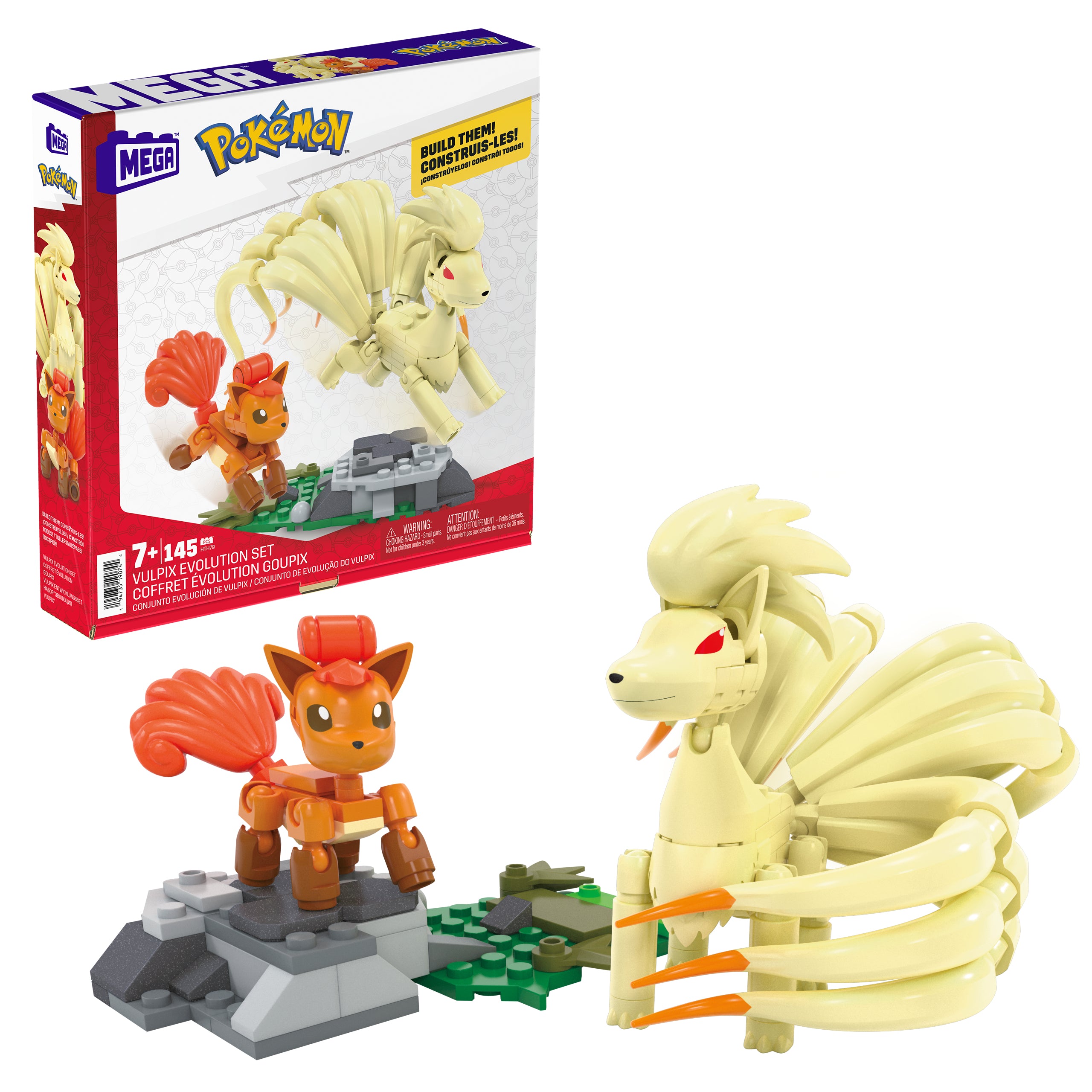 Mega Pokemon Vulpix Evolution Playset Grant & Bowman