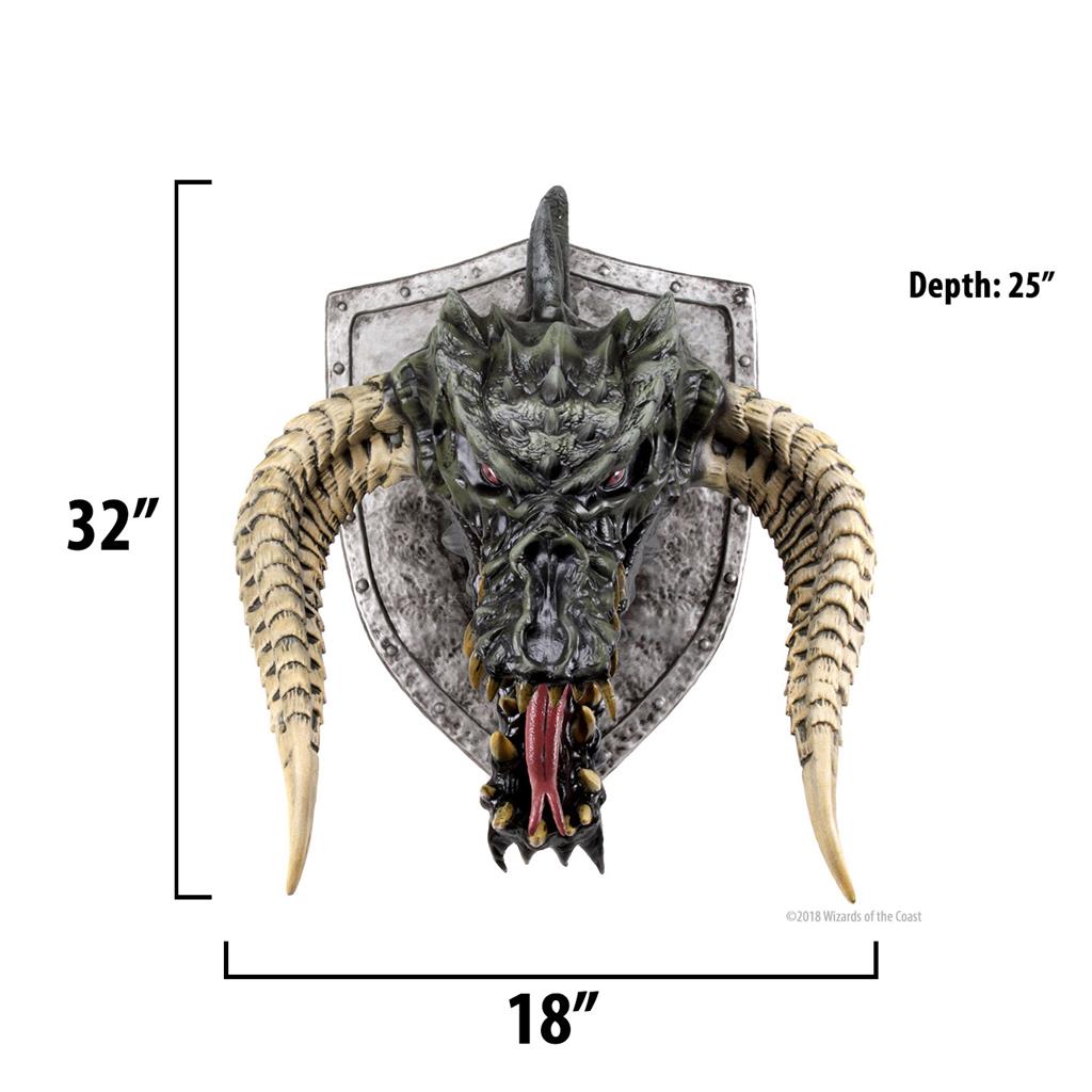 D&D Replicas of the Realms: Black Dragon Trophy Plaque WizKids/NECA