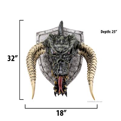 D&D Replicas of the Realms: Black Dragon Trophy Plaque WizKids/NECA