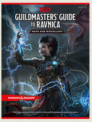 D&D RPG - Guildmaster's Guide to Ravnica Kartor och Diverse - EN Wizards of the Coast