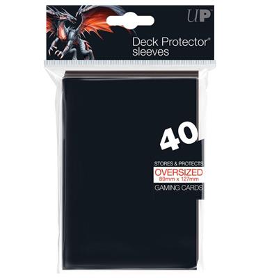 UP - Oversized Top Loading Sleeves - Black (40 Sleeves) Ultra Pro