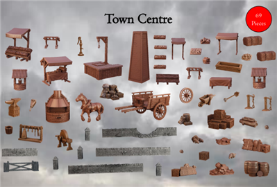 Terrain Crate - Town Centre Mantic Games
