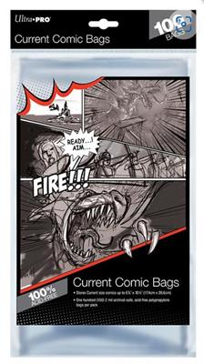 UP - Comic Bags - Current Size (100 Bags) Ultra Pro
