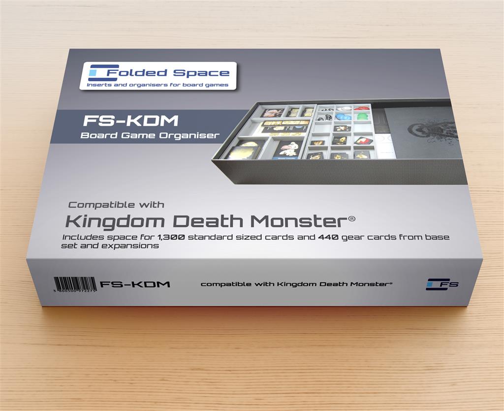 Kingdom Death Monster Insert - Effektivt Spelorganisatör Folded Space