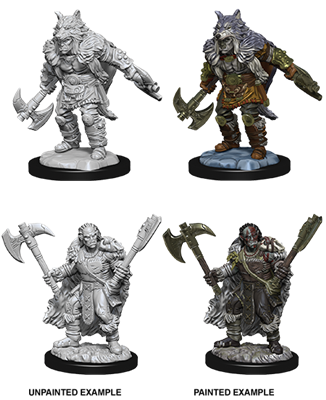 D&D Nolzur’s Marvelous Miniatures: Manlig Halv-Ork Barbar