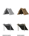 Wizkids Deep Cuts Unpainted Miniatures: Tent & Campsite