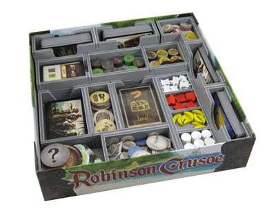 Robinson Crusoe Insert för effektiv lagring och spelupplevelse Folded Space