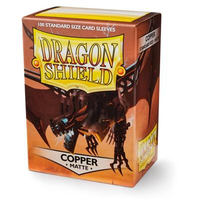 Dragon Shield Standard Matte Sleeves - Copper 'Draco Primus' (100 Sleeves) Arcane Tinmen