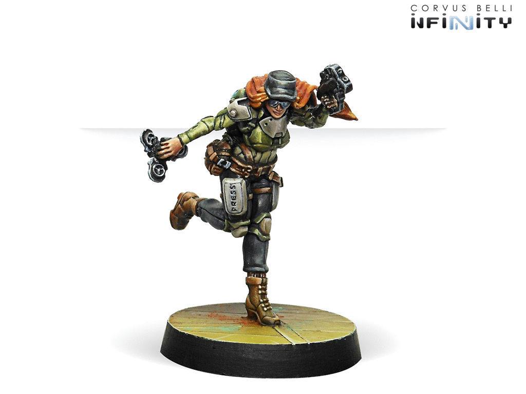 Infinity: Warcors, Krigskorrespondenter (Stun Pistol) Corvus Belli