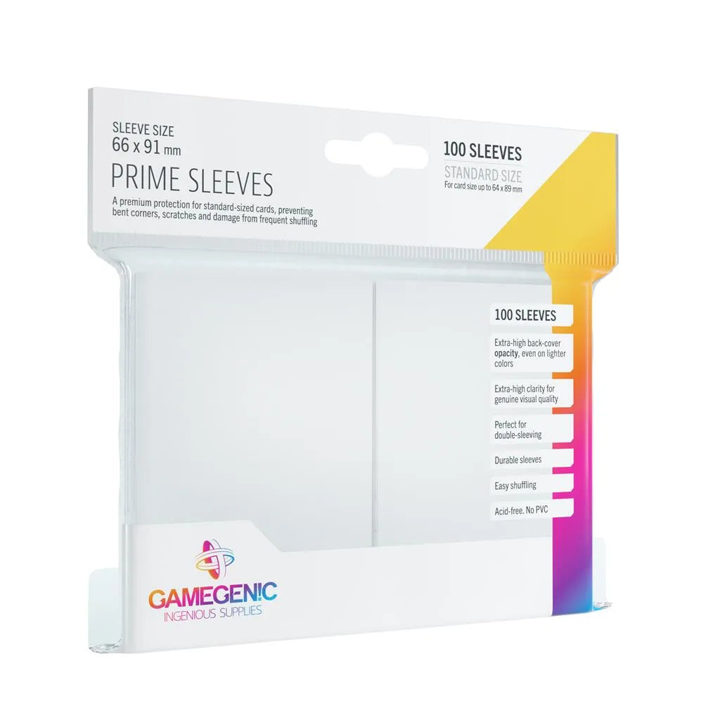 Gamegenic - Prime Sleeves White (100 Hylsor) Gamegenic