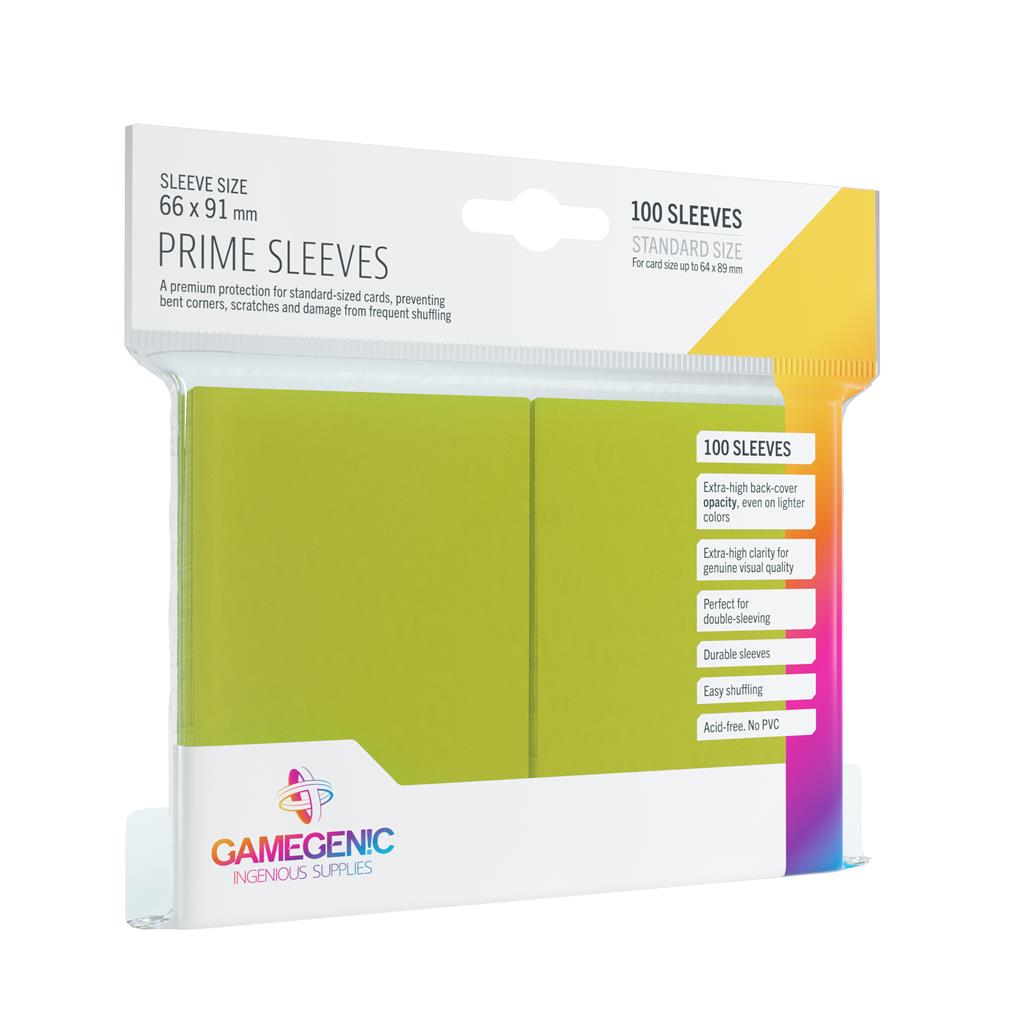 Gamegenic - Prime Sleeves Lime (100 Sleeves) Gamegenic