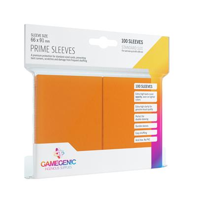 Gamegenic - Prime Sleeves Orange (100 Sleeves) Gamegenic