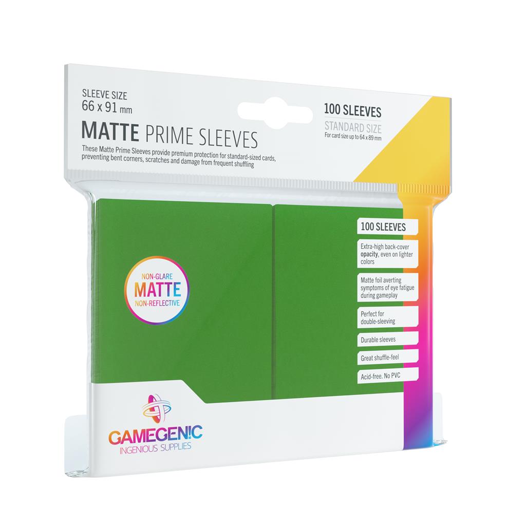 Gamegenic Matte Prime Sleeves Green - 100 Sleeves Gamegenic