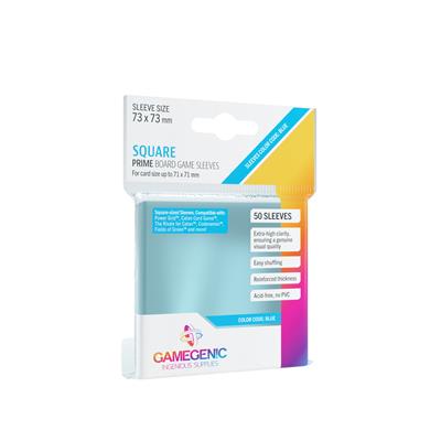 Gamegenic PRIME Fyrkantiga Sleeves 73 x 73 mm - Klara (50 Sleeves) Gamegenic