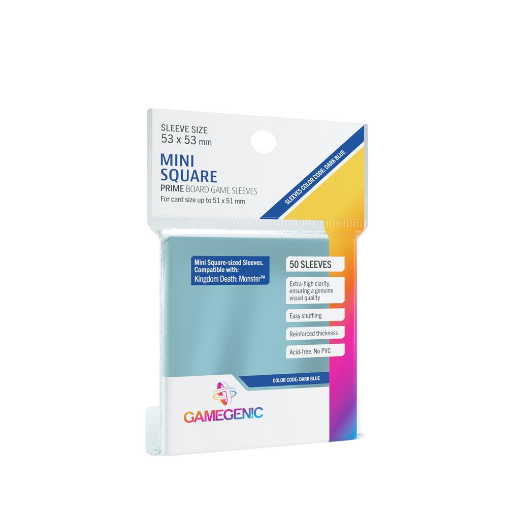 Gamegenic PRIME Mini Fyrkantiga Sleeves 53 x 53 mm - Klara (50 Sleeves) Gamegenic