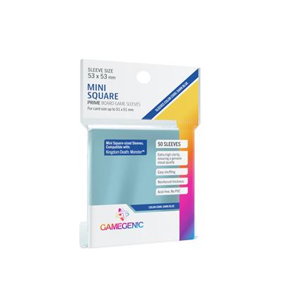 Gamegenic PRIME Mini Fyrkantiga Sleeves 53 x 53 mm - Klara (50 Sleeves) Gamegenic