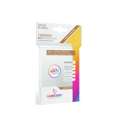Gamegenic - MATTE 7 Wonders Sleeves 67 x 103 mm - Klara (80 Sleeves)