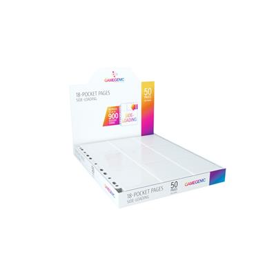 Gamegenic - Sideloading 18-Pocket Pages DISPLAY White Gamegenic