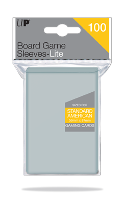UP - Lite Standard American Brädspel Sleeves 56mm x 87mm (100 Sleeves) Ultra Pro