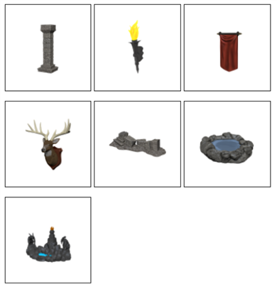 WizKids Deep Cuts Unpainted Miniatures: Pools & Pillars