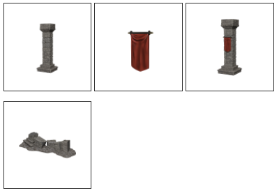 Wizkids Deep Cuts Omålade Miniatyrer: Pelare & Banner