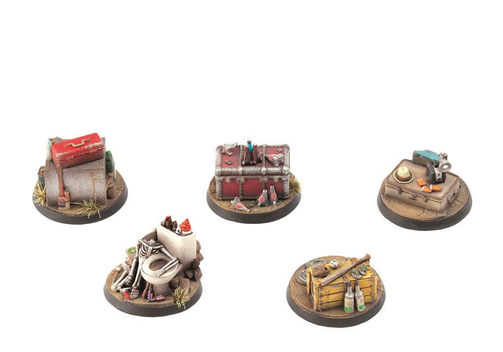 Fallout: Wasteland Warfare - Terrain Expansion: Objective Markers 1 - EN Modiphius Entertainment