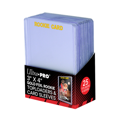 UP - 3" x 4" Rookie 35PT Toploader med Kortfickor 25-pack Ultra Pro