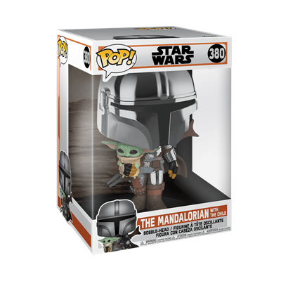 Funko POP StarWars: Mandalorian - 10" Mandalorian w/ Child Vinyl Figur 25cm Funko