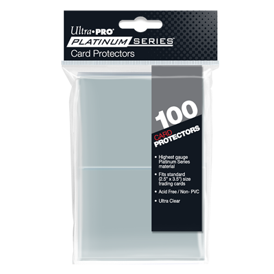UP Platinum Series Card Protectors 2-1/2" x 3-1/2" (100 Sleeves) Ultra Pro