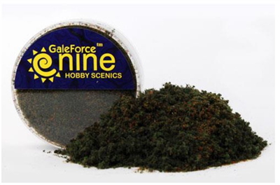 GF9 - Hobby Round: Mörk Gran Flock Blandning Gale Force Nine