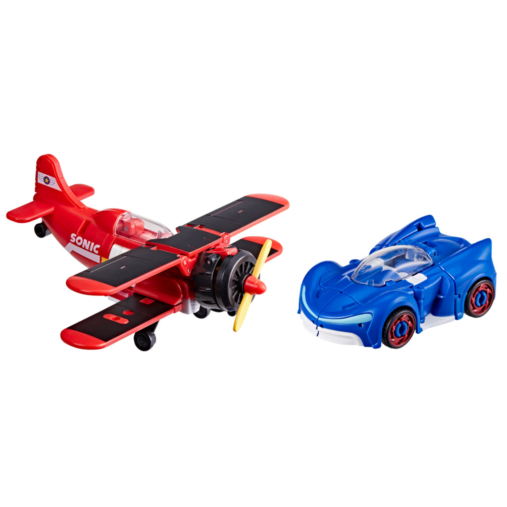 Transformers Collaborative Sonic the Hedgehog x Transformers Wingtail och Blue Booster Action Figur Hasbro