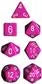 Chessex Opaque Polyhedral 7-Tärningsset - Ljus Lila med Vit Chessex