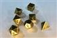 Chessex Specialty Dice Sets - Solid Metal Old Brass Colour Poly 7 die set Chessex