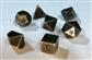 Chessex Specialty Dice Set - Solid Dark Metal Colour Poly 7 die set Chessex