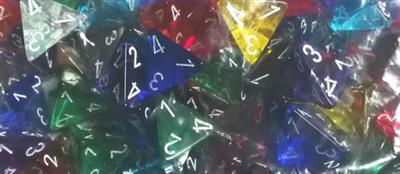 Chessex Translucent Tärningar - 50-pack Chessex
