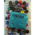 Chessex Opaque 16mm D6 Tärningar i 50-pack Chessex