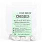 Chessex Opaque Polyhedral Bag med 10 Blanka 8-sidiga Tärningar Chessex