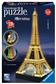 3D Puzzle - Eiffelturm bei Nacht - 216 delar Ravensburger