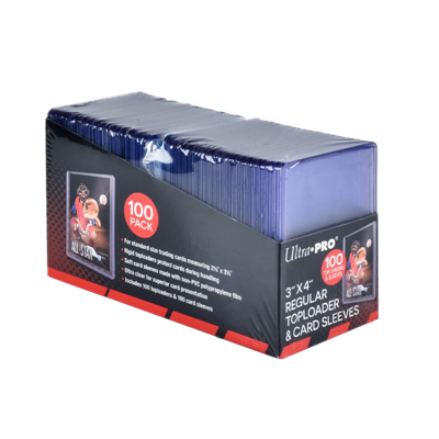 Ultra PRO 3" x 4" Toppladdare & Kortfodral (100-pack) Ultra Pro