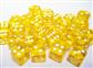 Chessex Translucent 12mm d6 Tärningsblock (36 Tärningar) - Gul med Vit Chessex