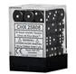 Chessex Opaque 12mm d6 Dice Blocks - Black/White (36 Dice) Chessex