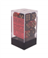 Chessex Gemini 16mm d6 Dice Blocks (12 Dice) - Black-Red w/gold Chessex